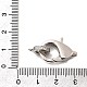 Застежки-клешни из прозрачной латуни с кубическим цирконием KK-Z078-50P-3