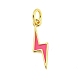 Подвески из латуни с эмалью в стойку KK-U021-16F-G-1