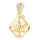 Подвески-подвески из латуни с микрокубическим цирконием KK-Q794-04D-G-1