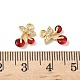 Латунные микро проложить кубического циркония подвески KK-D373-03B-G-3