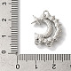 Звенья компонентов люстры из сплава с кристаллами и стразами FIND-I039-053P-3