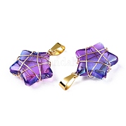 Подвески lampwork GLAA-T023-06J