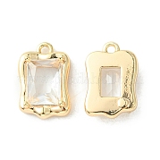 Латунные микропаве прозрачные кубические циркониевые подвески KK-L208-08G