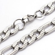 Устойчивые к потускнению ожерелья из нержавеющей стали 304 figaro chains NJEW-I060-08B