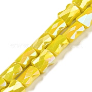 Цвет AB покрытием стеклянные бусы нити EGLA-P051-06B-B03