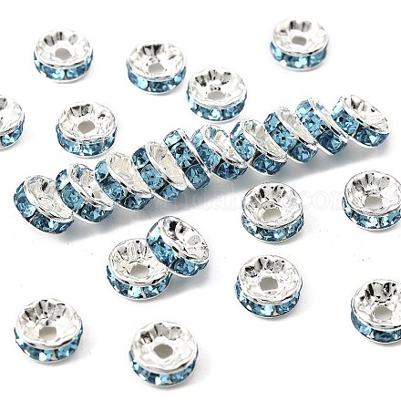 Латунь марки А горный хрусталь Spacer бисер RB-A014-Z8mm-03S-1