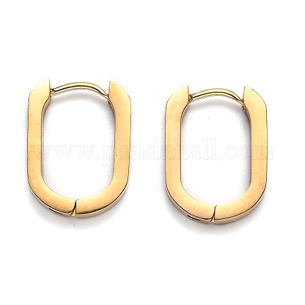 Серьги-кольца Huggie Hoop из нержавеющей стали 304 STAS-J033-11B-G-1