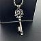 Stylish 304 Stainless Steel Punk Key Pendant Simple High-end Fashion Necklaces, Stainless Steel Color