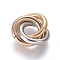 Ion Plating(IP) 304 Stainless Steel Linking Rings, Interlocking Ring, for Necklace Making, Multi-color, 14x12.5x4.5mm, Ring: 11x2mm, Inner Diameter: 7mm