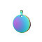 Ion Plating(IP) 304 Stainless Steel Pendants, Manual Polishing, Flat Round Charm, Stamping Blank Tag, Rainbow Color, 25x1.5mm, Hole: 8.5x3.5mm