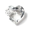 Transparent Glass Pendants, for Chandelier Crystal Hanging Pendants, Faceted, Heart, Clear, 44x45.5x25mm, Hole: 1.4mm