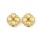 Alloy Resin Rhinestone Beads, Cadmium Free & Lead Free, Clover, Yellow, 5.7mm, Hole: 1.6mm