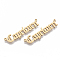 201 Stainless Steel Links connectors, Laser Cut Links, Constellations, Capricorn, 40x10x1.5mm, Hole: 1.2mm