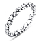 with 925 Stamp Thailand Sterling Silver Heart Band Finger Rings, Antique Silver, Size 8, 18mm