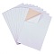 Jewelry Flocking Cloth, Self-adhesive Fabric, White, 40x28.9~29cm