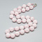 Natural Rose Quartz Beaded Necklaces, with Alloy Lobster Clasps, Round, 18.8 inch~19.2  inch(48~49cm), round: 10mm