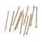 Ion Plating(IP) 304 Stainless Steel Connector Charms, Bar Links, Rose Gold, 25x2x1mm, Hole: 1mm