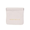 PU Imitation Leather Coin Purse, Multipurpose Shrapnel Makeup Bag, Headphone Storage Bag, with Magnetic Closure, Square, Old Lace, 13x11cm