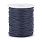 1 Roll Waxed Cotton Thread Cords, Macrame Artisan String for Jewelry Making, Prussian Blue, 1.5mm, about 100 yards/roll