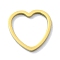 304 Stainless Steel Linking Rings, Heart, Golden, 11.5x12x1mm