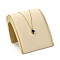 Wood Jewelry Necklace Displays Stands, with Microfibre, for 3Pcs Necklace Show, Antique White, 17x12.6x10.9cm