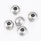 Tarnish Resistant 202 Stainless Steel Textured Beads, Rondelle, Stainless Steel Color, 6x5mm, Hole: 2mm
