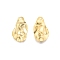 Ion Plating(IP) 201 Stainless Steel Pendant,  Textured Charms, Nuggets, Real 18K Gold Plated, 30x17x1mm, Hole: 1.6mm