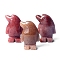 Natural Purple Aventurine Carved Healing Penguin Figurines, Reiki Energy Stone Display Decorations, 27x18mm