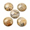 Natural Crazy Agate Cabochons, Flat Round, 30x7~8.5mm
