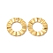 Ion Plating(IP) 
304 Stainless Steel Pendants, Round Ring Charm, Real 18K Gold Plated, 18x3mm, Hole: 1.8mm