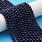 Preciosa® MAXIMA Crystal Nacre Pearls, Czech Crystal, 13110011 Round Pearl 1H, 73500 Pearl Effect Dark Blue, 4mm