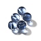 K9 Glass, Imitation Austrian Crystal Beads, Round, Steel Blue, 7.5x8mm, Hole: 1.4mm