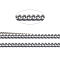 Brass Twisted Chains, Curb Chains, Diamond Cut, Unwelded, Faceted, with Spool, Oval, Lead Free & Cadmium Free, Platinum, 3x2x0.6mm, about 301.83 Feet(92m)/roll