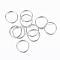 Tarnish Resistant 304 Stainless Steel Split Rings, Double Loops Jump Rings, Stainless Steel Color, 12x1.5mm, about 10.5mm inner diameter