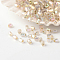 15/0 Grade A Glass Seed Beads, Hexagon(Two Cut), Silver Lined, Clear, 1~2mmx1~1.5mm, Hole: 0.5mm, about 11111pcs/50g