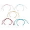 Polyester Cord Braided Bracelet Making, with 304 Stainless Steel Open Jump Rings, for Connector Charms, Golden, Mixed Color, 5-7/8 inch(14.9cm)