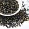 Glass Seed Beads, Half Plated, Inside Colours, Round Hole, Round, Prussian Blue, 4x3mm, Hole: 1.4mm, 111pcs/10g