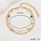 Iron Imitation Pearl Multi-layer Anklets for Women