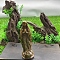 Natural Indian Jade Carved Healing Virgin Mary Figurines, Reiki Energy Stone Display Decorations, 100mm