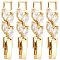 SUNNYCLUE 1 Box 10Pcs Bracelet Extender Clasp Bracelet Extenders Bulk Necklace Extension Extenders Cubic Zirconia Extender Clasps for Jewelry Making Women Adults DIY Necklaces Bracelets Crafts, Gold