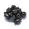 Rack Plating Brass Magnetic Clasps with Loops, N45 Grade Strong Magnet, Long-Lasting Plated, Barrel, Gunmetal, 12.5x7mm, Hole: 1.6mm