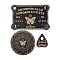 3Pcs 3 Styles Wood Pendulum Board, Dowsing Divination Board, for Witchcraft Wiccan Altar Supplies, Flat Round, Insects, 112.5~317x89.5~209x4.5mm, 1pc/style