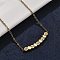 304 Stainless Steel Hexagon Pendant Necklaces, Ion Plating(IP), Golden, 18.78 inch(47.7cm)