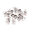 201 Stainless Steel Peg Bails Pendants, for Half-driled Beads, Stainless Steel Color, 10x6mm, Hole: 2mm, Pin:1.2mm