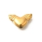 Ion Plating(IP) 304 Stainless Steel Beads, Heart with Wing, Real 18K Gold Plated, 9x15.5x5mm, Hole: 1.8mm