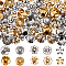 100Pcs 10 Style 304 Stainless Steel Bead Caps, Flower, Golden & Stainless Steel Color, 3~7x3~7.5x1.5~2.5mm, hole: 0.8~1.2mm, 10pcs/style