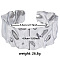 Non-Tarnish Stylish European and American Hammered 304 Stainless Steel Cuff Bangles for Women