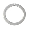 Non-Tarnish 304 Stainless Steel Pendants, Ring Charms, Stainless Steel Color, 32.5x0.9mm, Hole: 1.4mm