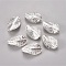 Tibetan Style Alloy Beads, Lead Free & Cadmium Free, Twist, Antique Silver, about 27.5mm long, 18mm wide, 3mm thick, hole: 1mm