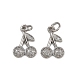 Латунные микро проложить кубического циркония подвески KK-Z120-08P-04-1